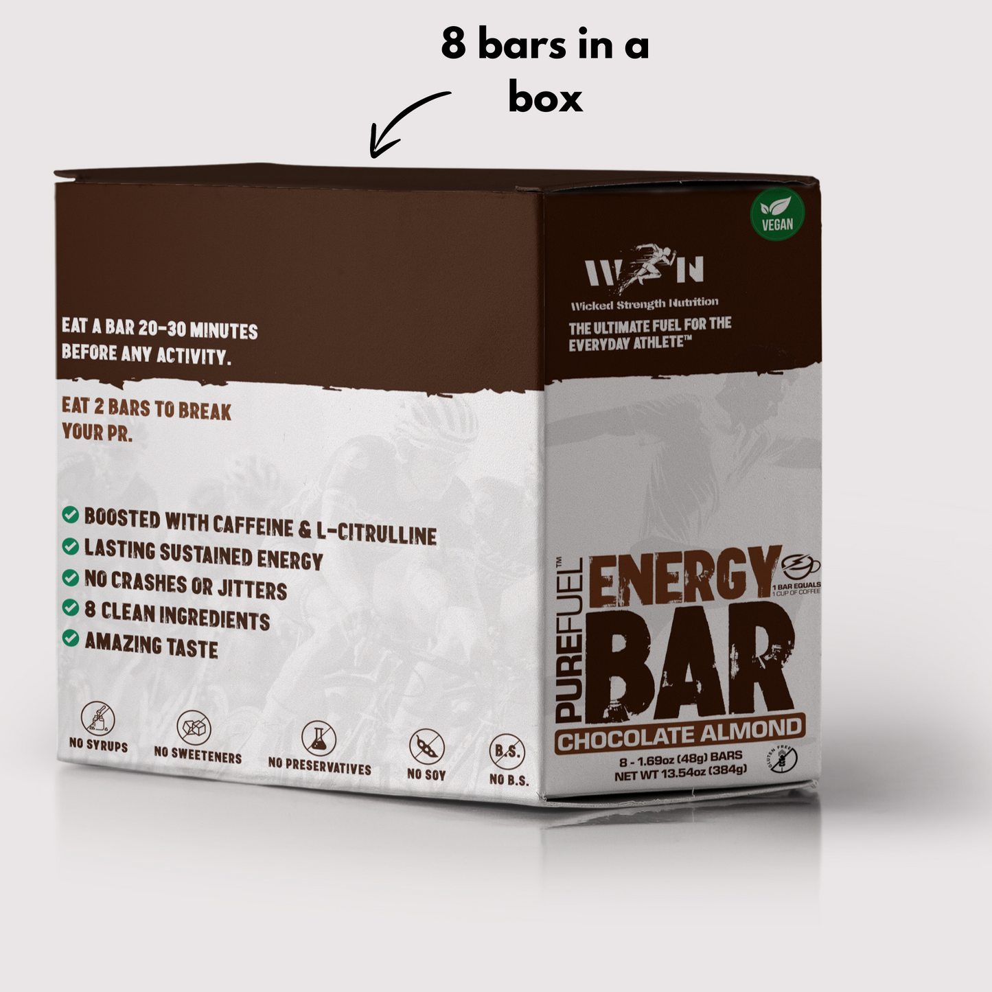 Caffeinated Energy Bars - Box of 8